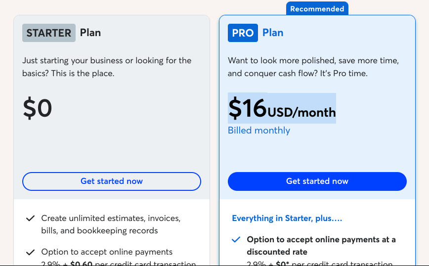 wave accounting pricing